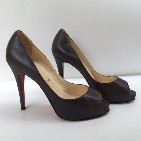 Christian Louboutin High Heels Luxury Size 39 Peep Toe Formal Office Party - Picture 3 of 16